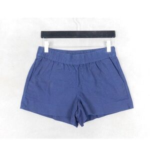 J.Crew Shorts Navy Blue Pull On Cotton Pockets Elastic Waist 0 Womens